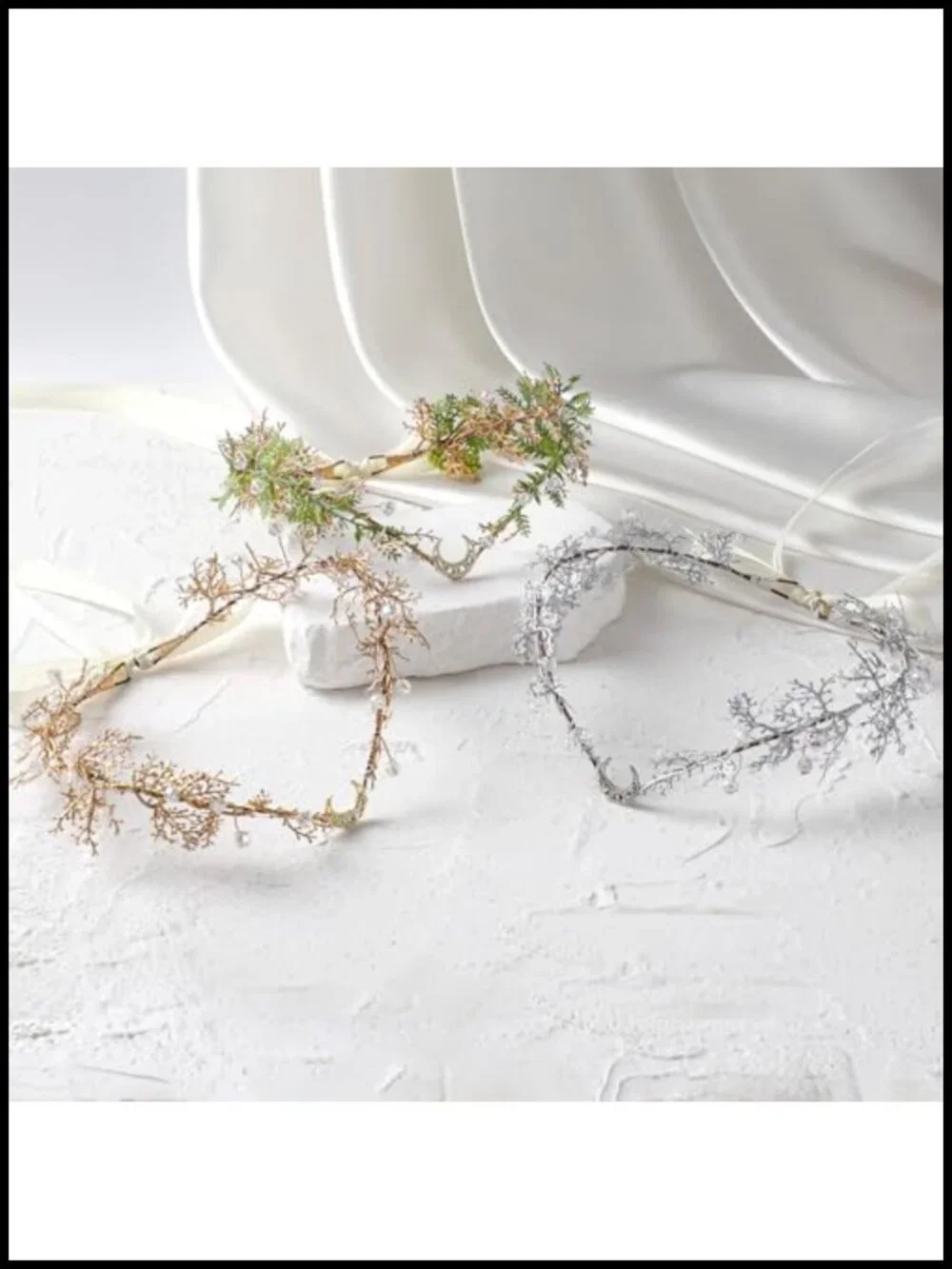 Woodland Flower Elf Crown Floral Moon Headpiece Forest Fairy Costume